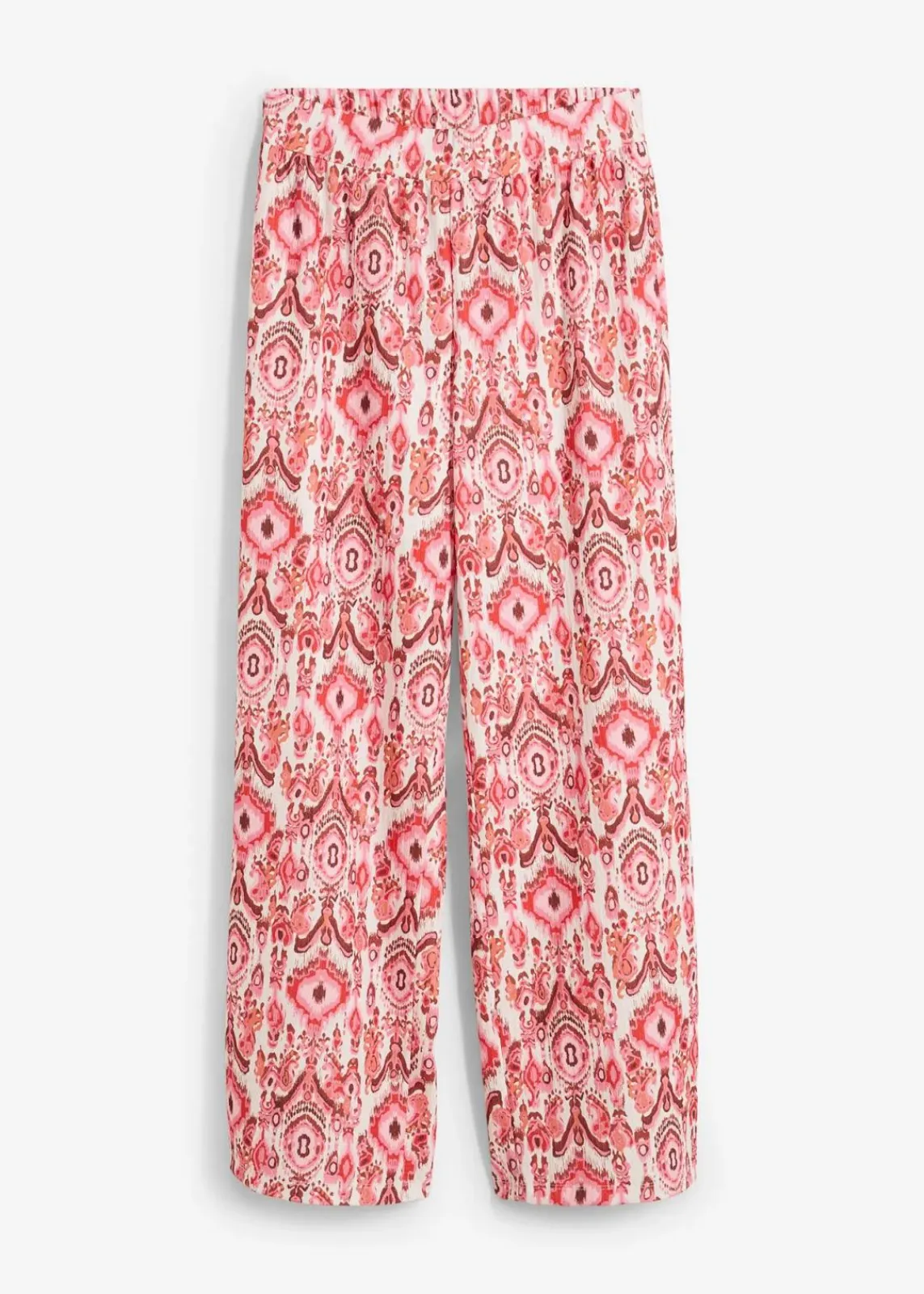 bonprix Bekleidung·Kleider|Hosen^Schlupfhose aus strukturiertem Crêpe weiß/rot bedruckt