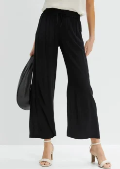 bonprix Kurzgrößen|Bekleidung·Kleider^Schlupfhose aus Viskose schwarz