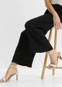 bonprix Kurzgrößen|Bekleidung·Kleider^Schlupfhose aus Viskose schwarz