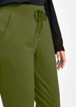 bonprix Hosen|Bekleidung·Kleider^Schlupfhose aus Viskose-Mix dunkelmoos