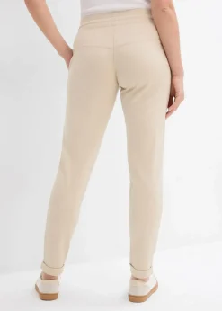 bonprix Hosen|Bekleidung·Kleider^Schlupfhose aus Viskose-Mix hellsand