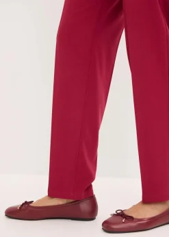 bonprix Hosen|Bekleidung·Kleider^Schlupfhose mit Bügelfalte dunkelrot