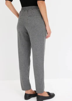 bonprix Hosen|Bekleidung·Kleider^Schlupfhose mit Biese grau meliert
