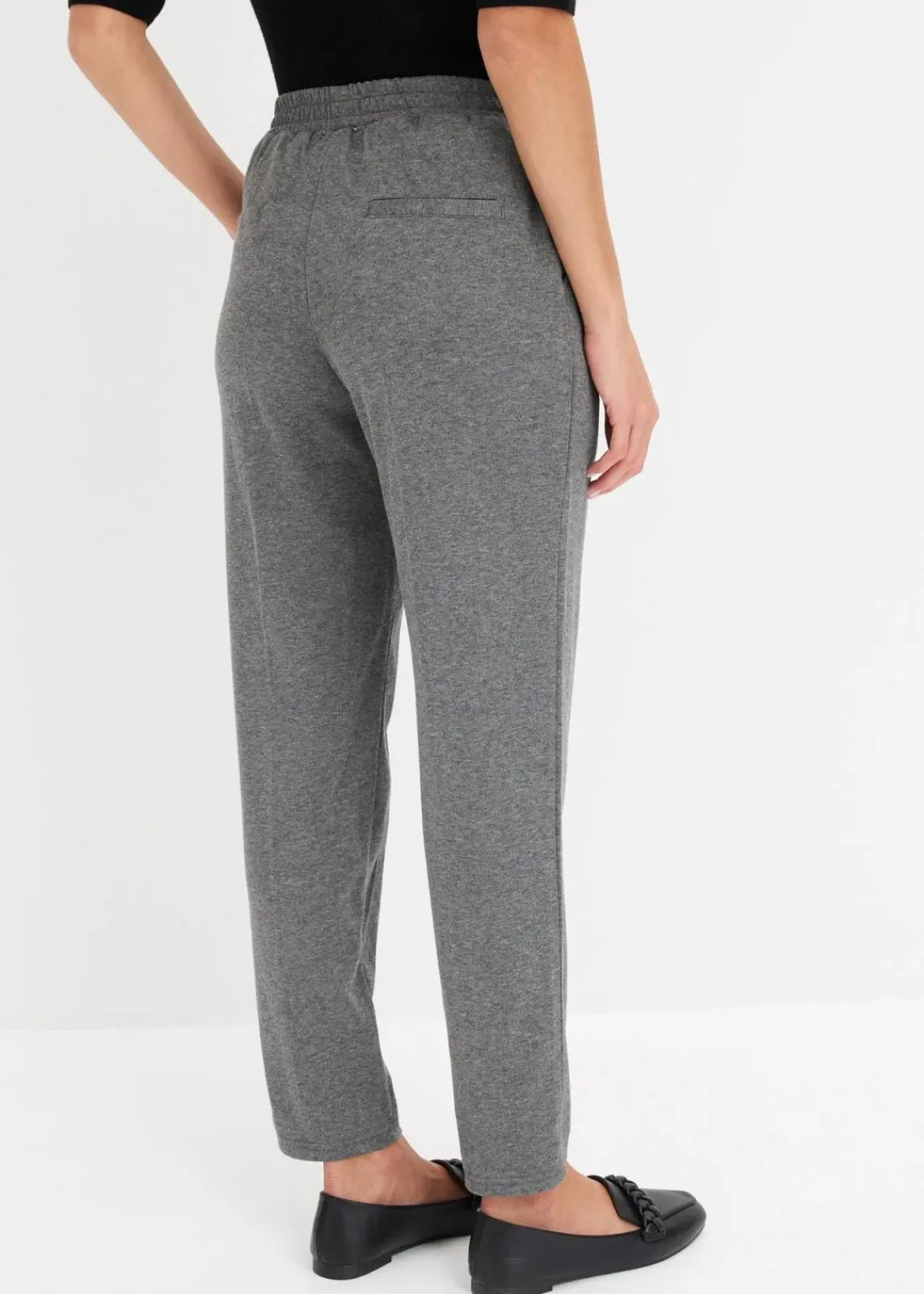 bonprix Hosen|Bekleidung·Kleider^Schlupfhose mit Biese grau meliert