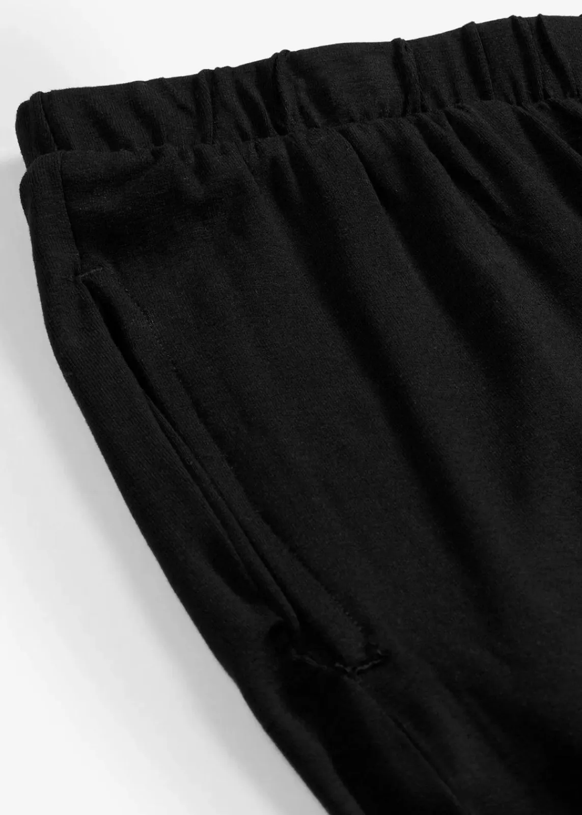 bonprix Bekleidung·Kleider|Nachhaltigere Materialien^Schlupfhose mit hohem Bund (2er Pack) schwarz+schwarz