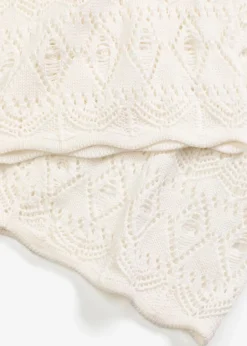 bonprix Hosen|Bekleidung·Kleider^Schlupfhose mit Lochstrickmuster wollweiß