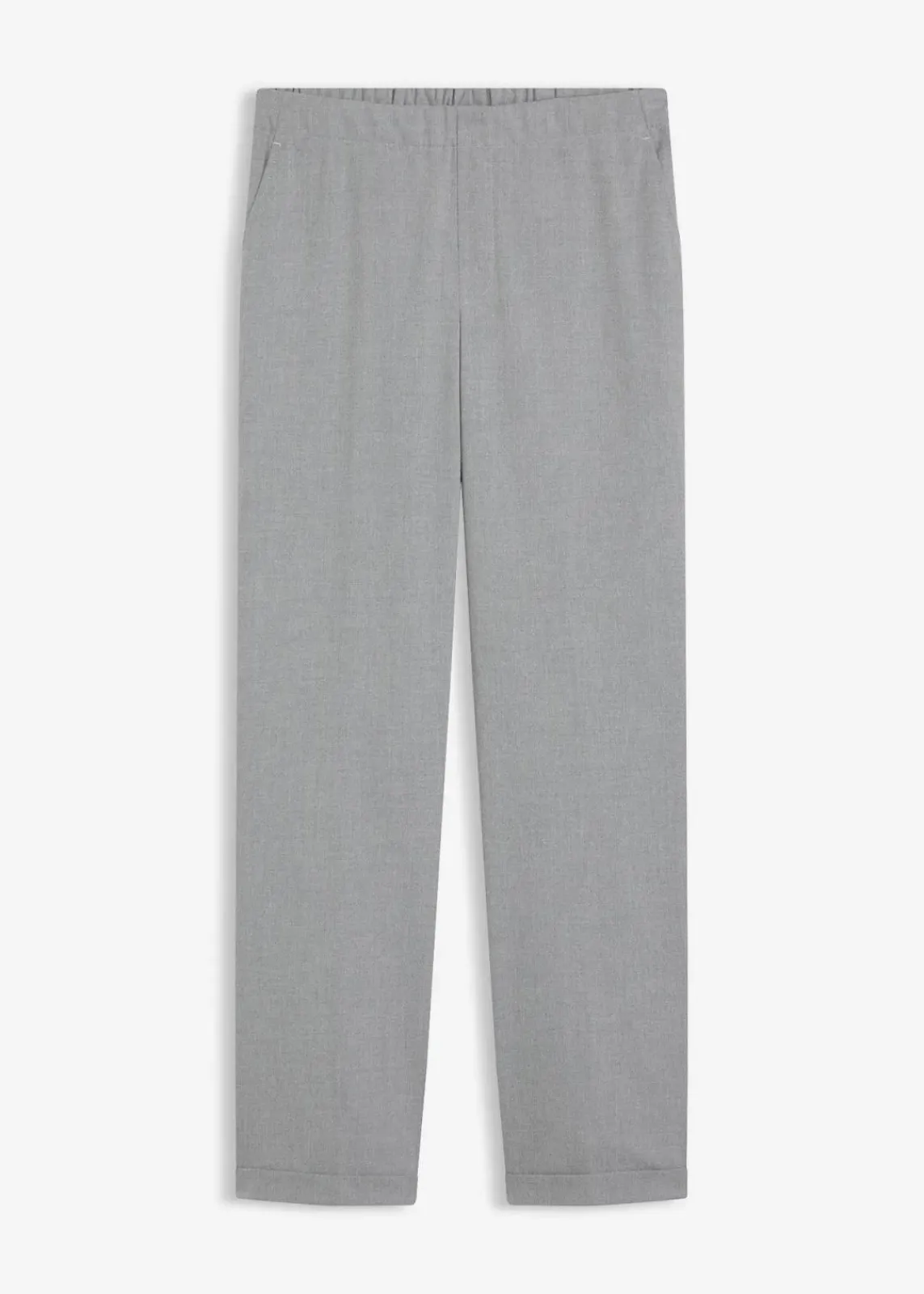 bonprix Hosen|Bekleidung·Kleider^Schlupfhose mit Umschlag grau meliert