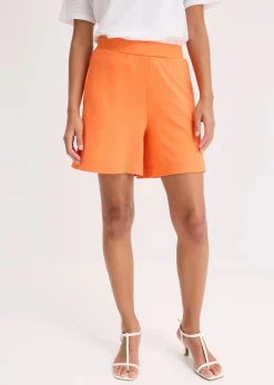 bonprix Bekleidung·Outdoorbekleidung|Bekleidung·Kleider^Schlupf-Shorts aus bequemen Punto di Roma mango