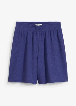 bonprix Hosen|Zweiteiler & Sets^Schlupf-Shorts aus Borkencrepe dunkelpazifik