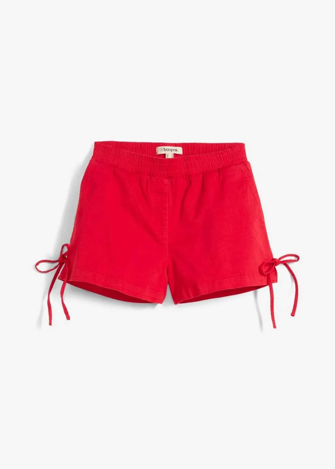 bonprix Nachhaltigere Materialien|Hosen^Schlupf-Shorts aus elastischem Baumwoll-Mix tomatenrot