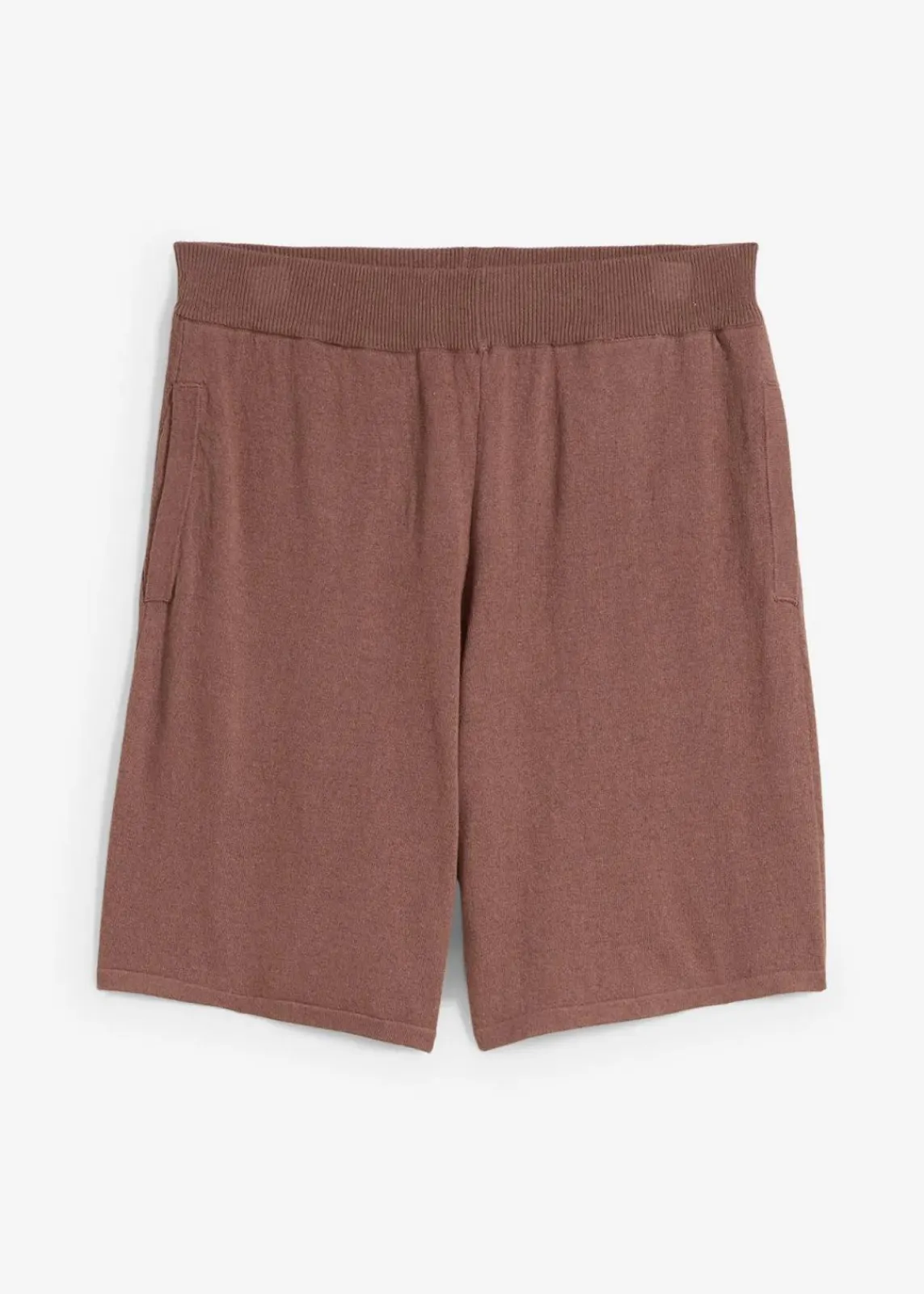 bonprix Hosen|Zweiteiler & Sets^Schlupf-Shorts aus Feinstrick matt braun