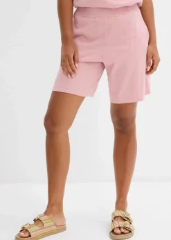 bonprix Bekleidung·Outdoorbekleidung|Bekleidung·Kleider^Schlupf-Shorts aus Feinstrick aschrosa