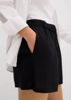 bonprix Bekleidung·Outdoorbekleidung|Bekleidung·Kleider^Schlupf-Shorts aus fließender Viskose schwarz