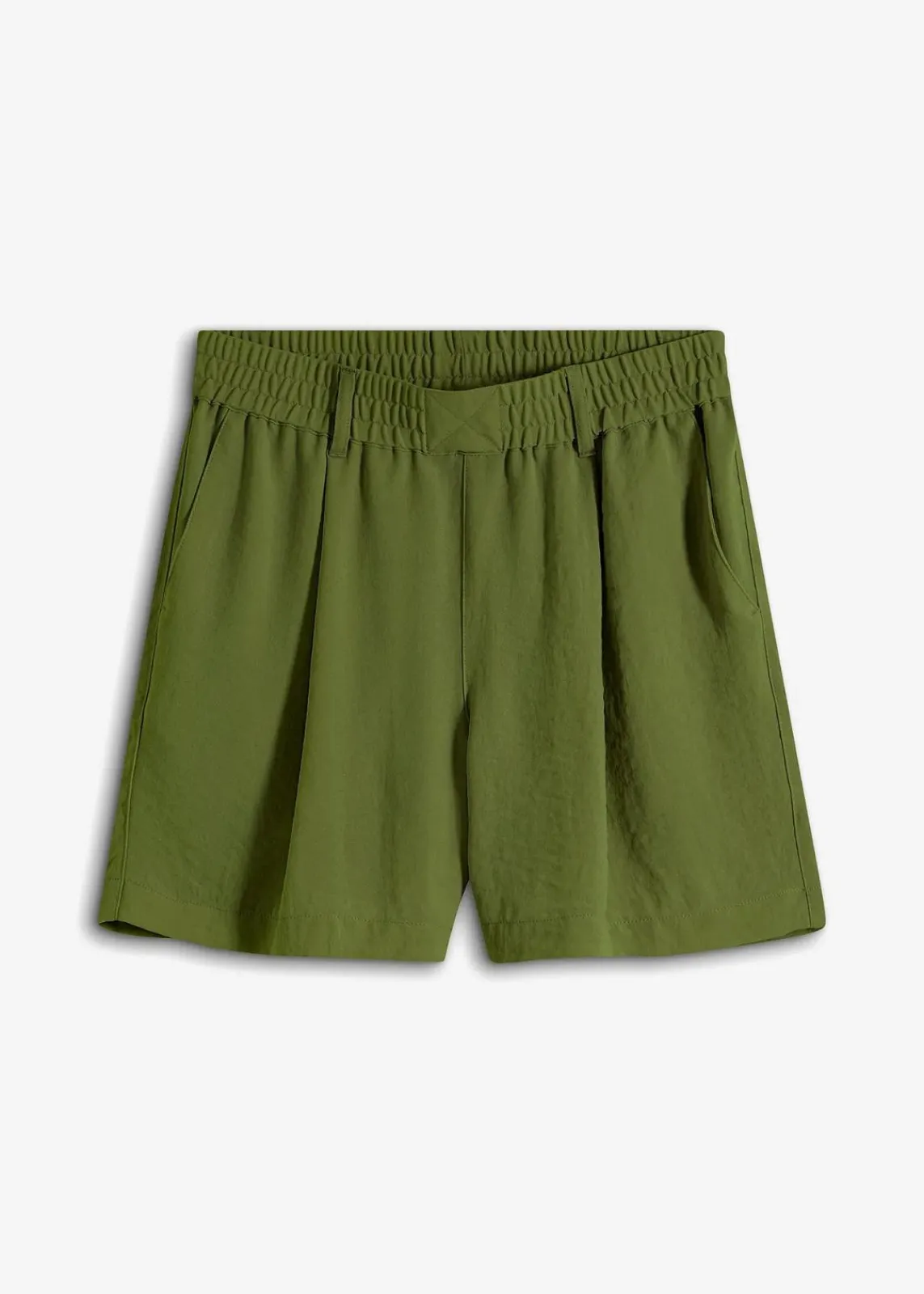 bonprix Bekleidung·Outdoorbekleidung|Bekleidung·Kleider^Schlupf-Shorts aus luftigem Crêpe dunkelmoos