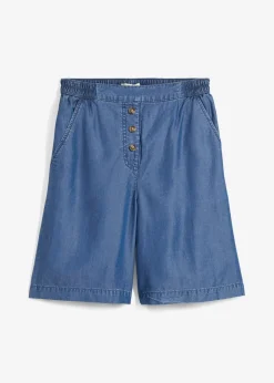 bonprix Hosen|Shorts^Schlupf-Shorts aus Lyocell blau denim