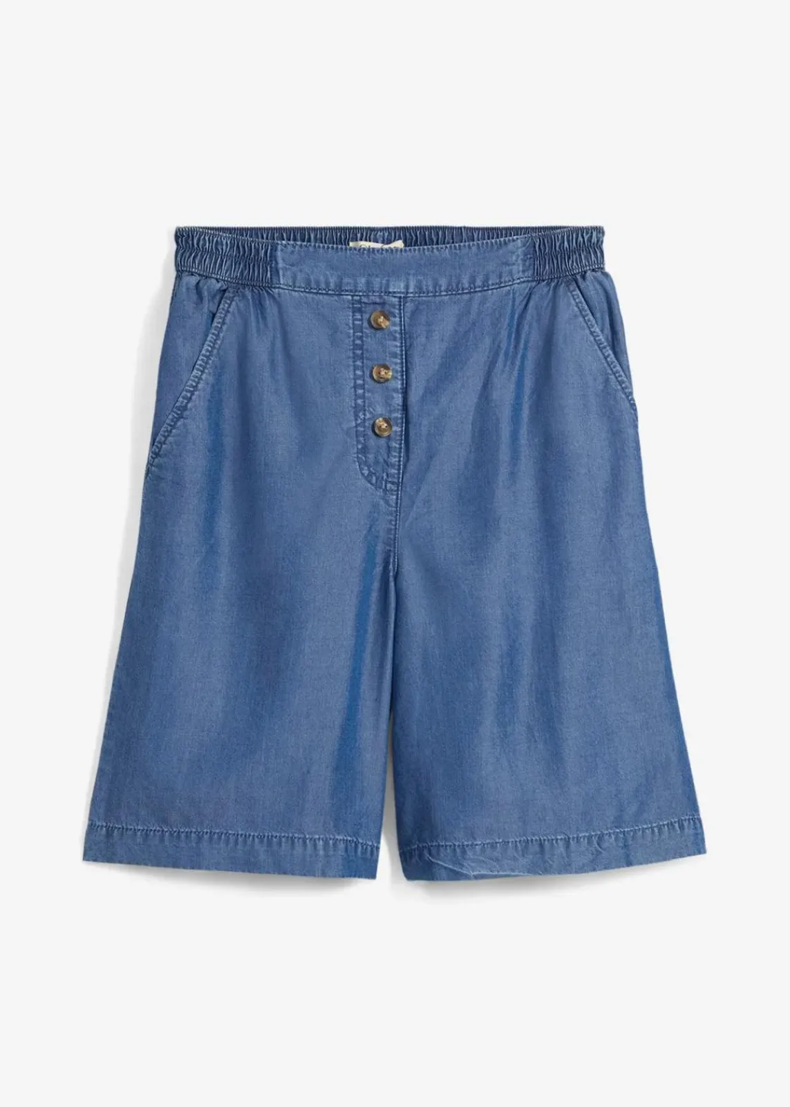 bonprix Hosen|Shorts^Schlupf-Shorts aus Lyocell blau denim