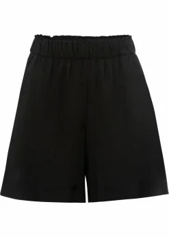 bonprix Shorts|Hosen^Schlupf-Shorts aus Viskose schwarz