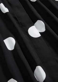 bonprix Bekleidung·Jacken & Mäntel|Blusen & Tuniken^Schluppenbluse schwarz/weiß gepunktet