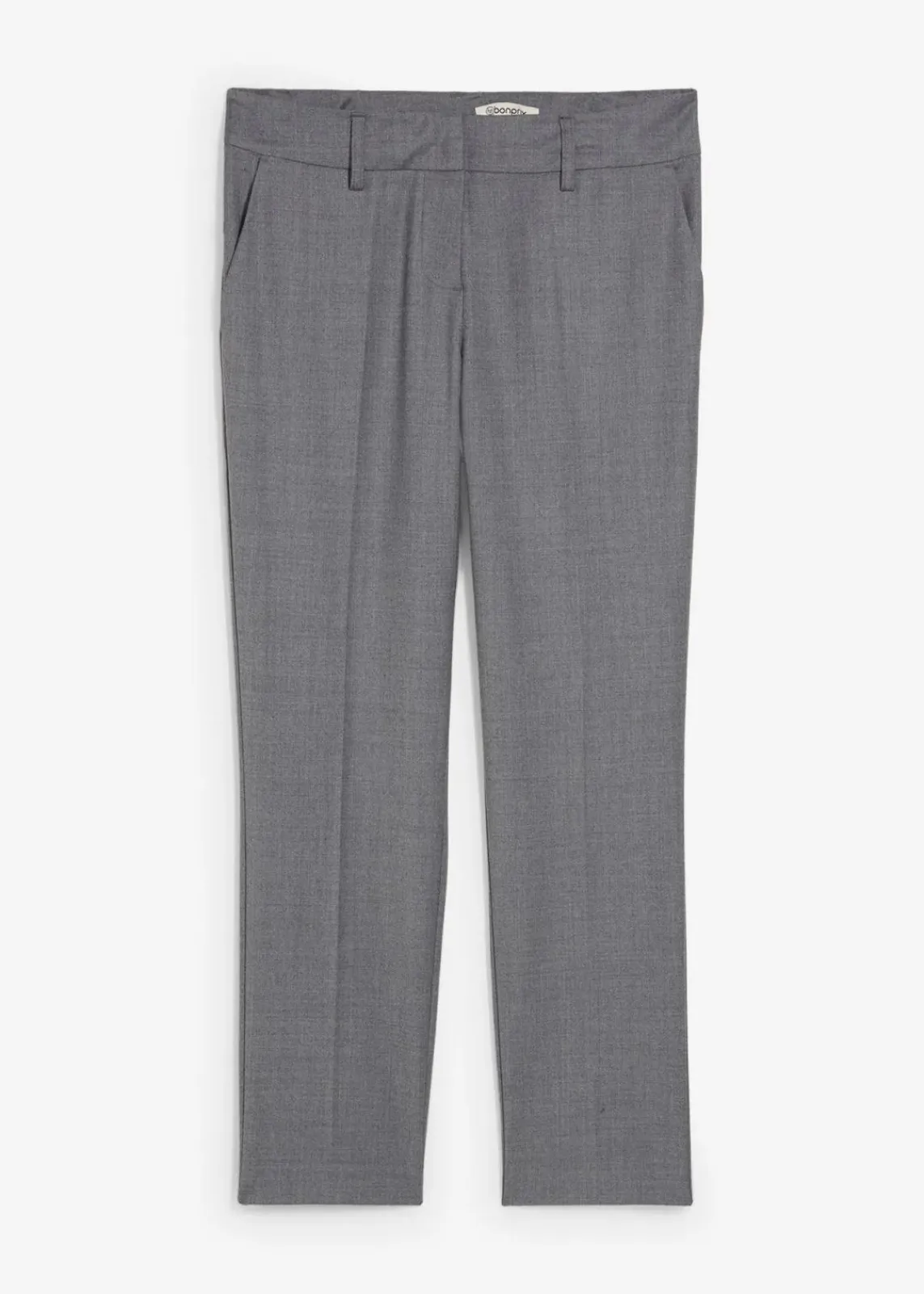 bonprix Bekleidung·Kleider|Hosen^Schmale Hose mit weichem Wollanteil grau meliert meliert