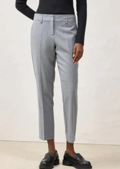 bonprix Bekleidung·Kleider|Hosen^Schmale Hose mit weichem Wollanteil grau meliert meliert