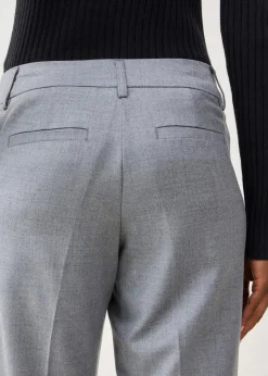 bonprix Bekleidung·Kleider|Hosen^Schmale Hose mit weichem Wollanteil grau meliert meliert