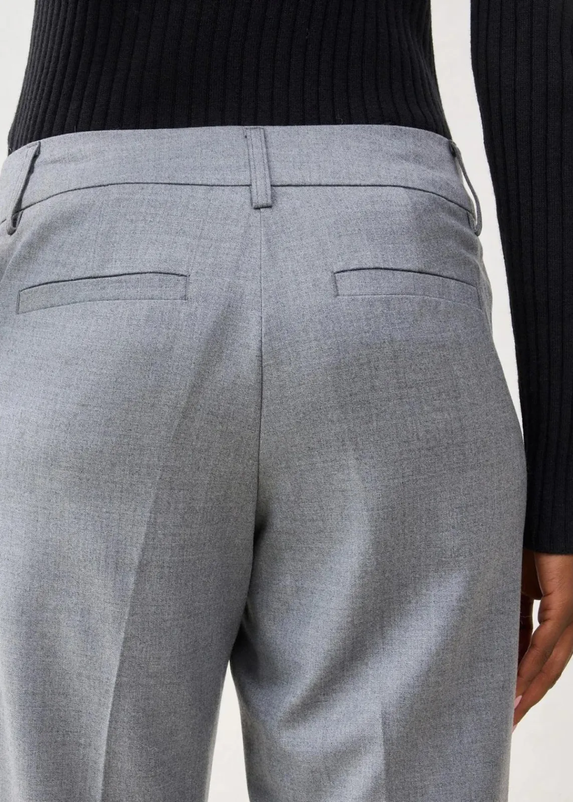 bonprix Bekleidung·Kleider|Hosen^Schmale Hose mit weichem Wollanteil grau meliert meliert