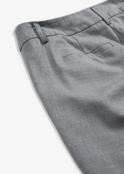 bonprix Bekleidung·Kleider|Hosen^Schmale Hose mit weichem Wollanteil grau meliert meliert