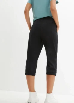 bonprix Bekleidung·Jumpsuits|Bekleidung·Sweat^Schnelltrocknende Funktionshose in Capri-Länge schwarz