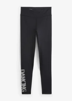 bonprix Bekleidung·Sweat|Bekleidung·Kleider^Schnelltrocknende Leggings, knöchelfrei schwarz