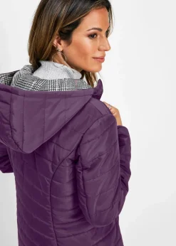 bonprix Bekleidung·Hosen|Jacken & Mäntel^Schöner Steppmantel zum Wenden dunkellila