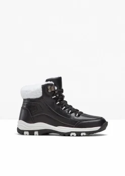 bonprix Gefütterte Winterschuhe|Boots^Schnür Boot schwarz