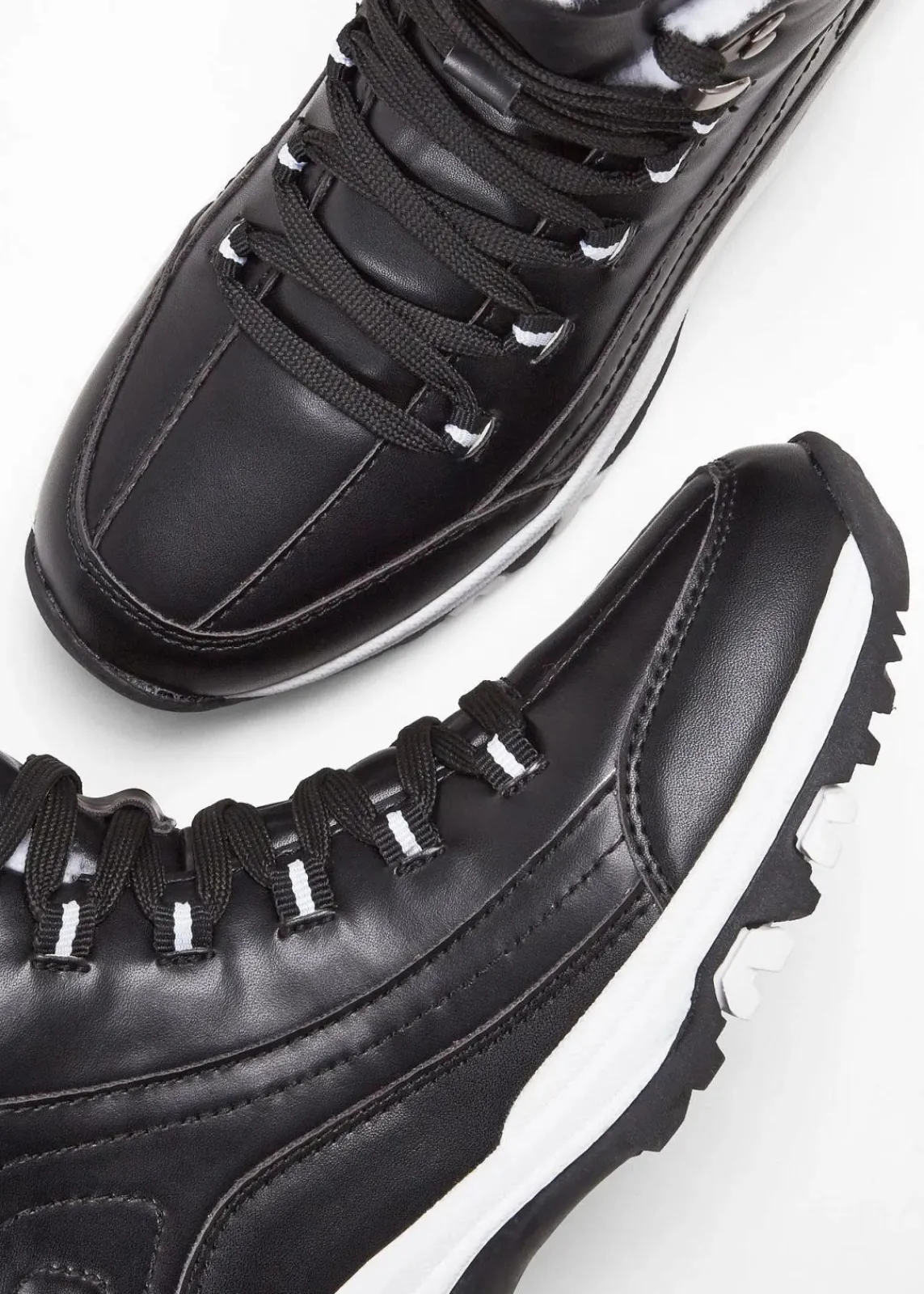 bonprix Gefütterte Winterschuhe|Boots^Schnür Boot schwarz