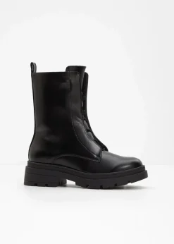bonprix Boots^Schnürboots mit Profilsohle schwarz