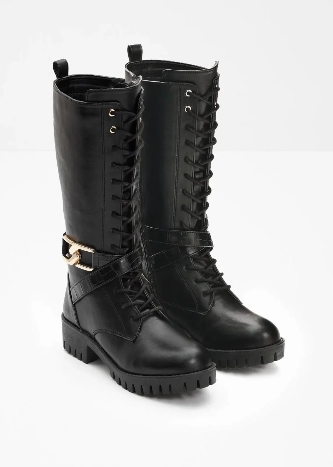 bonprix Stiefel^Schnürstiefel schwarz