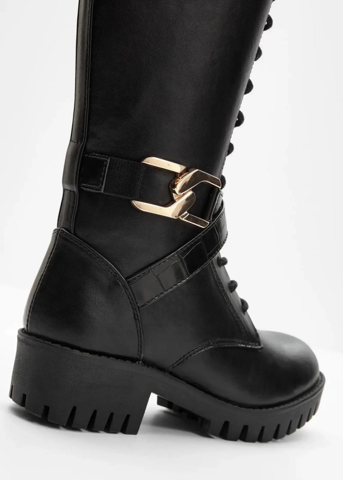 bonprix Stiefel^Schnürstiefel schwarz