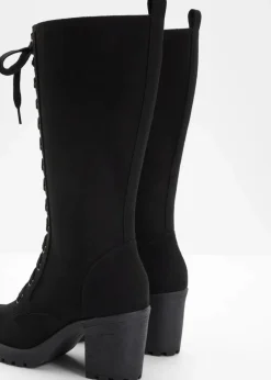 bonprix Stiefel^Schnürstiefel schwarz