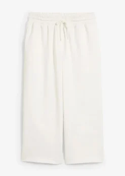 bonprix Bekleidung·Röcke|Bekleidung·Kleider^Scuba-Hose, 3/4-Länge wollweiß