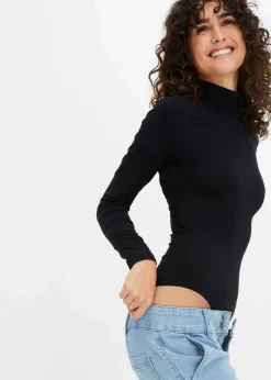 bonprix Wäsche·Bodies|Wäsche·Shapewear^Seamless Shape-Body mit mittlerer Formkraft schwarz