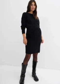 bonprix Bekleidung·Blazer|Umstandsmode^Set aus Pullover und Rock für die Schwangerschaft und danach aus Bio-Baumwolle (2. tlg Set) schwarz