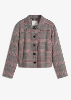 bonprix Bekleidung·Hosen|Jacken & Mäntel^Shacket braun/beige kariert