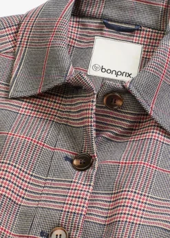 bonprix Bekleidung·Hosen|Jacken & Mäntel^Shacket braun/beige kariert