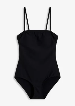 bonprix Nachhaltigere Materialien|Shapewear^Shape Badeanzug aus Strukturware mittlere Formkraft dunkelanthrazit