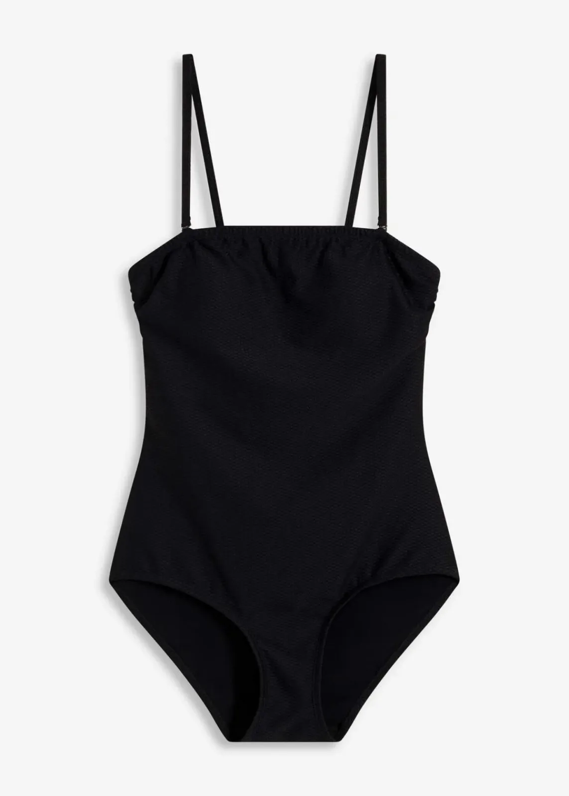 bonprix Nachhaltigere Materialien|Shapewear^Shape Badeanzug aus Strukturware mittlere Formkraft dunkelanthrazit
