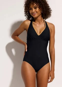 bonprix Nachhaltigere Materialien|Shapewear^Shape Badeanzug mittlere Formkraft schwarz