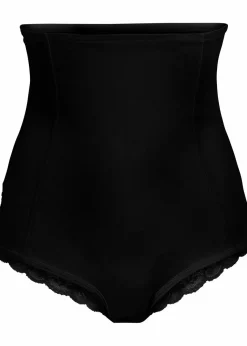 bonprix Wäsche·Shapewear|Wäsche·Höschen^Shape Panty mit Spitzeneinsatz und starker Formkraft schwarz