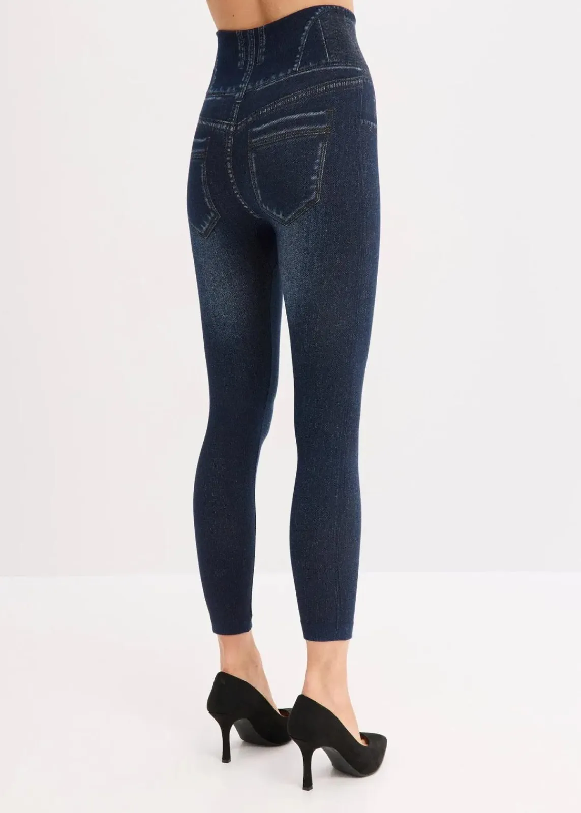 bonprix Hosen|Socken & Strumpfhosen^Shape Seamless Strumpfleggings Jeansoptik mit starker Formkraft blau jeansoptik