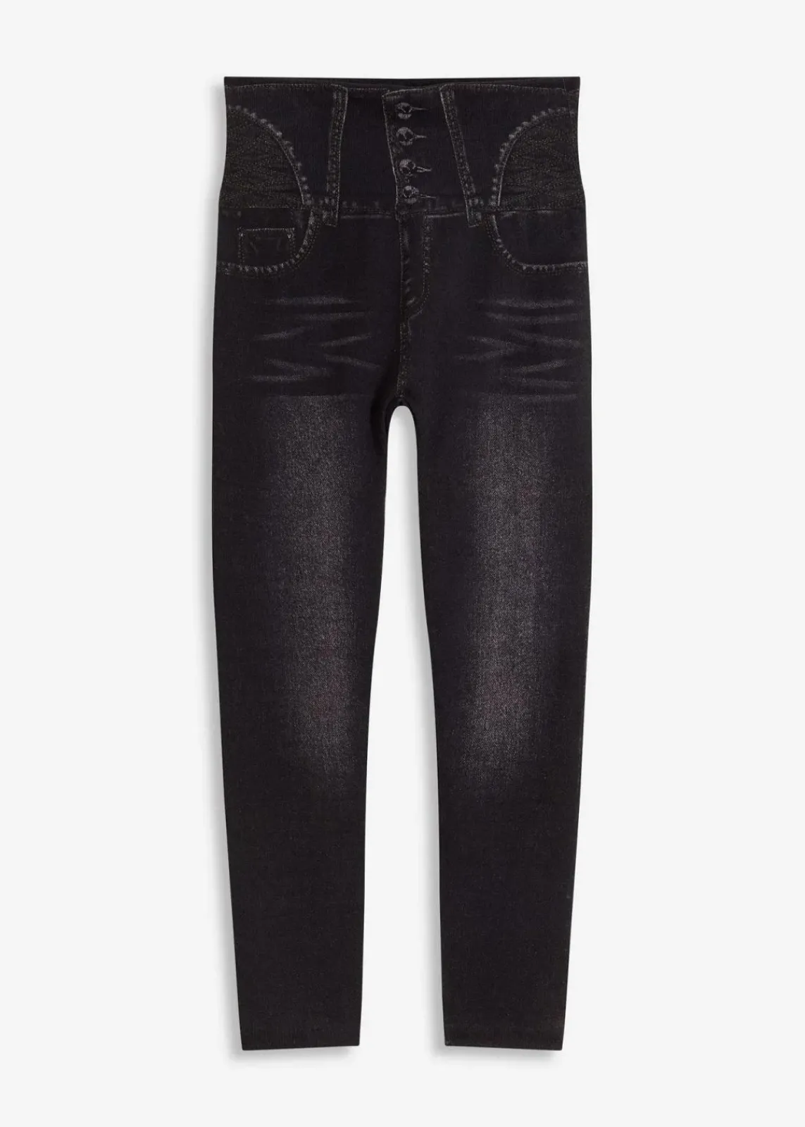 bonprix Wäsche·Shapewear|Wäsche·Socken & Strumpfhosen^Shape Seamless Strumpfleggings Jeansoptik mit starker Formkraft schwarz jeansoptik