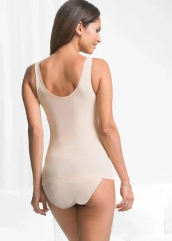 bonprix Dessous|Shapewear^Shapetop mit Spitze und mittlerer Formkraft hellbeige