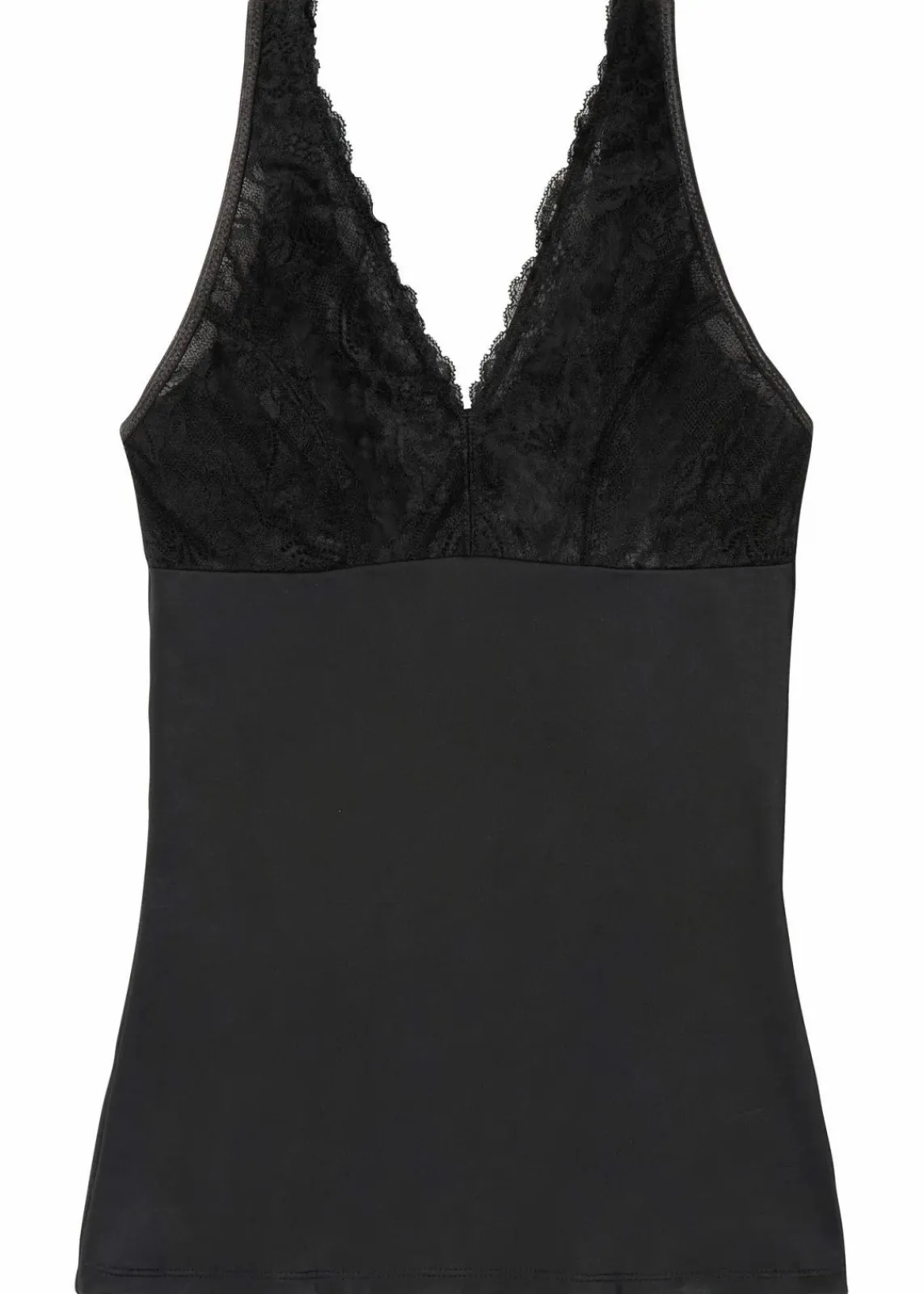 bonprix Wäsche·Corsagen & Negligés|Wäsche·Dessous^Shapetop mit Spitze und mittlerer Formkraft schwarz