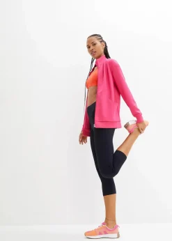 bonprix Bekleidung·Sweat|Bekleidung·Kleider^Shaping Sport-Leggings mit Tasche, 3/4-Länge schwarz